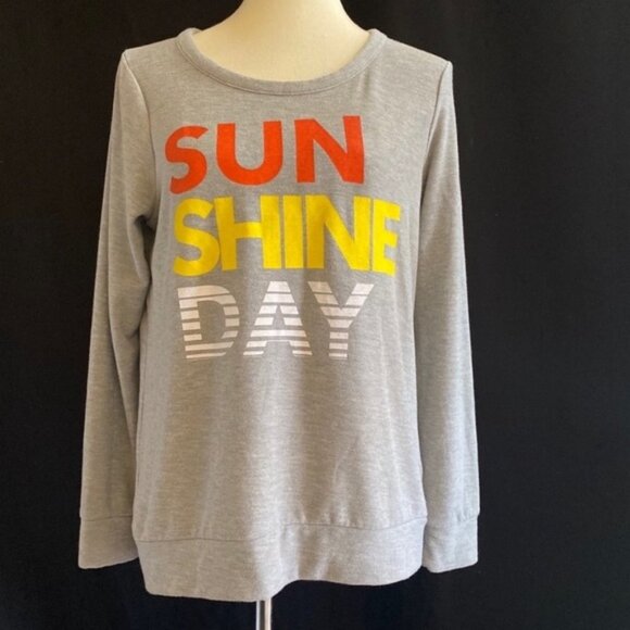 Chaser Tops - Gray Chaser Long Sleeve Graphic Sweatshirt (NWT)